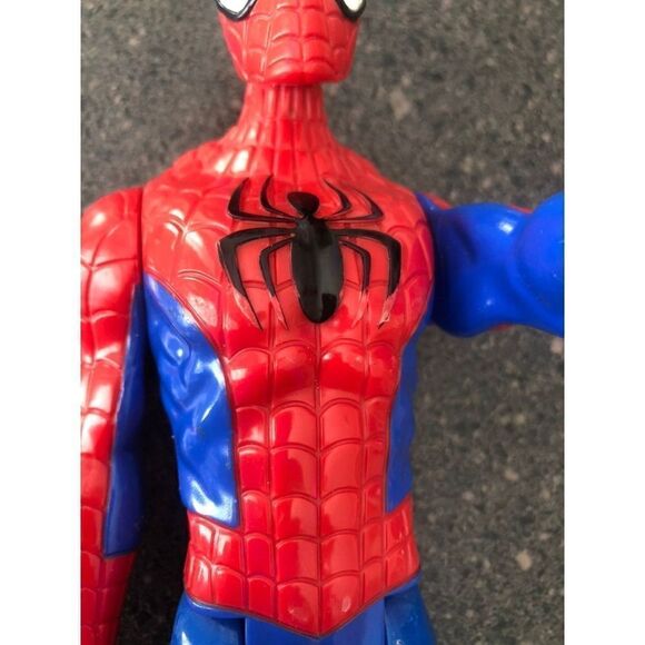 SPIDERMAN POSABLE ACT FIGURINE vinyl toy 11" - Picture 7 of 8